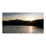 Canadian geese and sunset over Spring Valley Reser