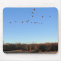 Canadian Geese Flying V Mousepad mousepad