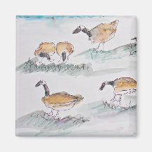 Canadian Geese Fridge Magnets