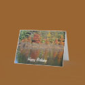 Canadian Geese In Autumn Nature Birthday Card by SmilinEyesTreasures Canadian Geese In Autumn Nature Birthday Card