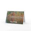 Canadian Geese In Autumn Nature Birthday Card by SmilinEyesTreasures Canadian Geese In Autumn Nature Birthday Card