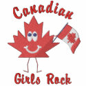 Canadian Girls Rock embroidered shirts by CanadianGear Canadian Girls Rock embroidered shirts