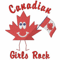 Canadian Girls Rock embroidered shirts by CanadianGear Canadian Girls Rock embroidered shirts
