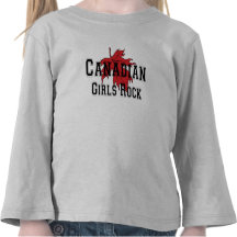 Canadian Girls Rock T Shirt Toddler