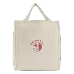 Canadian Happy Face Eh Team Embroidered Tote Bags