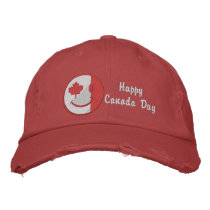 Canadian Happy Face Eh Team embroidered hats by CanadianGear Canadian Happy Face Eh Team embroidered hats
