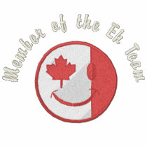 Canadian Happy Face Eh Team embroidered shirts