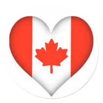 CANADIAN HEART STICKER