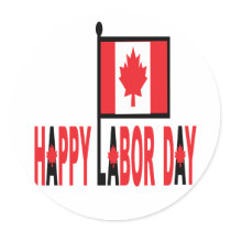 Canadian Labor Day Sticker