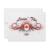 Canadian Livin The Life invitations by EthnoShirts Canadian Livin The Life invitations