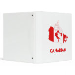 CANADIAN MAP 3 RING BINDER