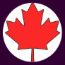 Canadian Maple Leaf Canada National Symbol Round Sticker