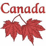 Canadian Maple Leaves Embroidered Shirt
