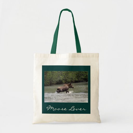 Canadian Moose Wildlife Animal Canvas Bags