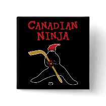 Canadian Ninja Pinback Buttons