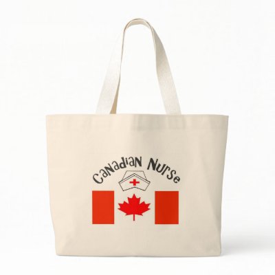 Canadian Nurse (Canadian Flag) Nurse Cap Bag by gailg1957