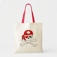 Canadian Pirate Canvas Bags