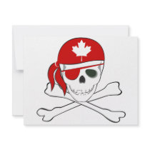 Canadian Pirate invitations