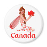 Canadian Pixie Refrigerator Magnets