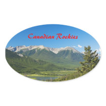 Canadian Rockies Oval Sticker