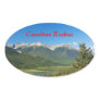 Canadian Rockies Oval Sticker
