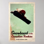 Canadian Rockies - Vintage Effect Poster
