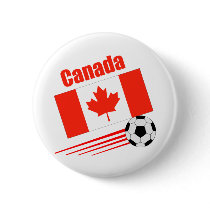 Canadian Soccer Team Pinback Buttons