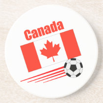 Canadian Soccer Team Beverage Coaster
