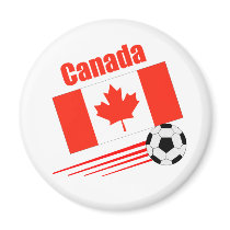 Canadian Soccer Team Fridge Magnet magnet