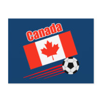 Canadian Soccer Team Postcard