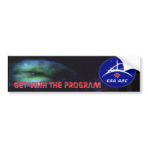 Canadian Space Agency Logo Bumper Sticker