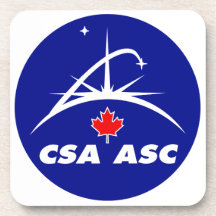 Canadian Space Agency Logo Drink Coaster