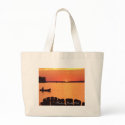 Canadian Sunset....Hudson Yacht Club Beach Bag by MiySpirit Canadian Sunset....Hudson Yacht Club Beach Bag