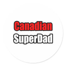 Canadian SuperDad stickers
