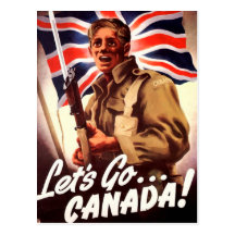 Canadian War Propaganda Postcard