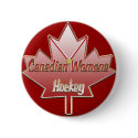 Canadian Womens Hockey Button by Hockey_crazee Canadian Womens Hockey Button