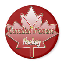 Canadian Womens Hockey Magnet by Hockey_crazee Canadian Womens Hockey Magnet