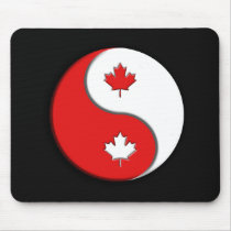 Canadian YinYang mousepads by tricksterdesigns Canadian YinYang mousepads