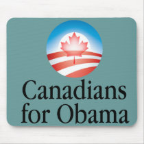 Canadians For Obama mousepads by tricksterdesigns Canadians For Obama mousepads