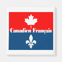 Canadien Francais 2 Fridge Magnets