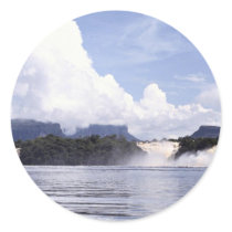 Canaima lagoon, Venezuela Round Sticker