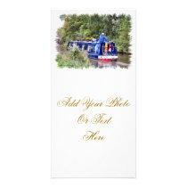 CANAL BOATS UK photo cards by twocompany CANAL BOATS UK photo cards