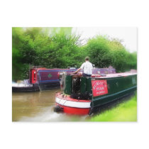 CANAL BOATS UK postcards by twocompany CANAL BOATS UK postcards