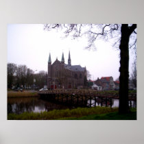 Canal Bridge in Alkmaar poster posters
