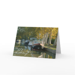 Canal du Midi, France birthday card card