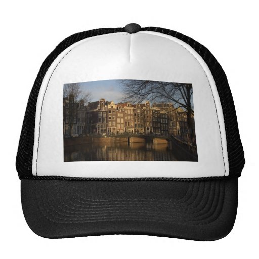 Canal houses trucker hat