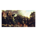 Canal In Amsterdam By Heyden Jan Van Der (Best Qua Custom Photo Card