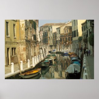 Canal in Santa Croce, Venice, Italy Poster