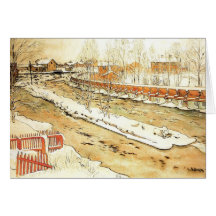 Canal in the Winter Greeting Cards