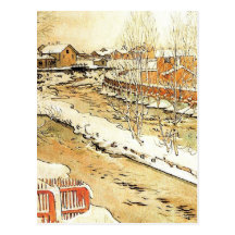 Canal in the Winter Postcards